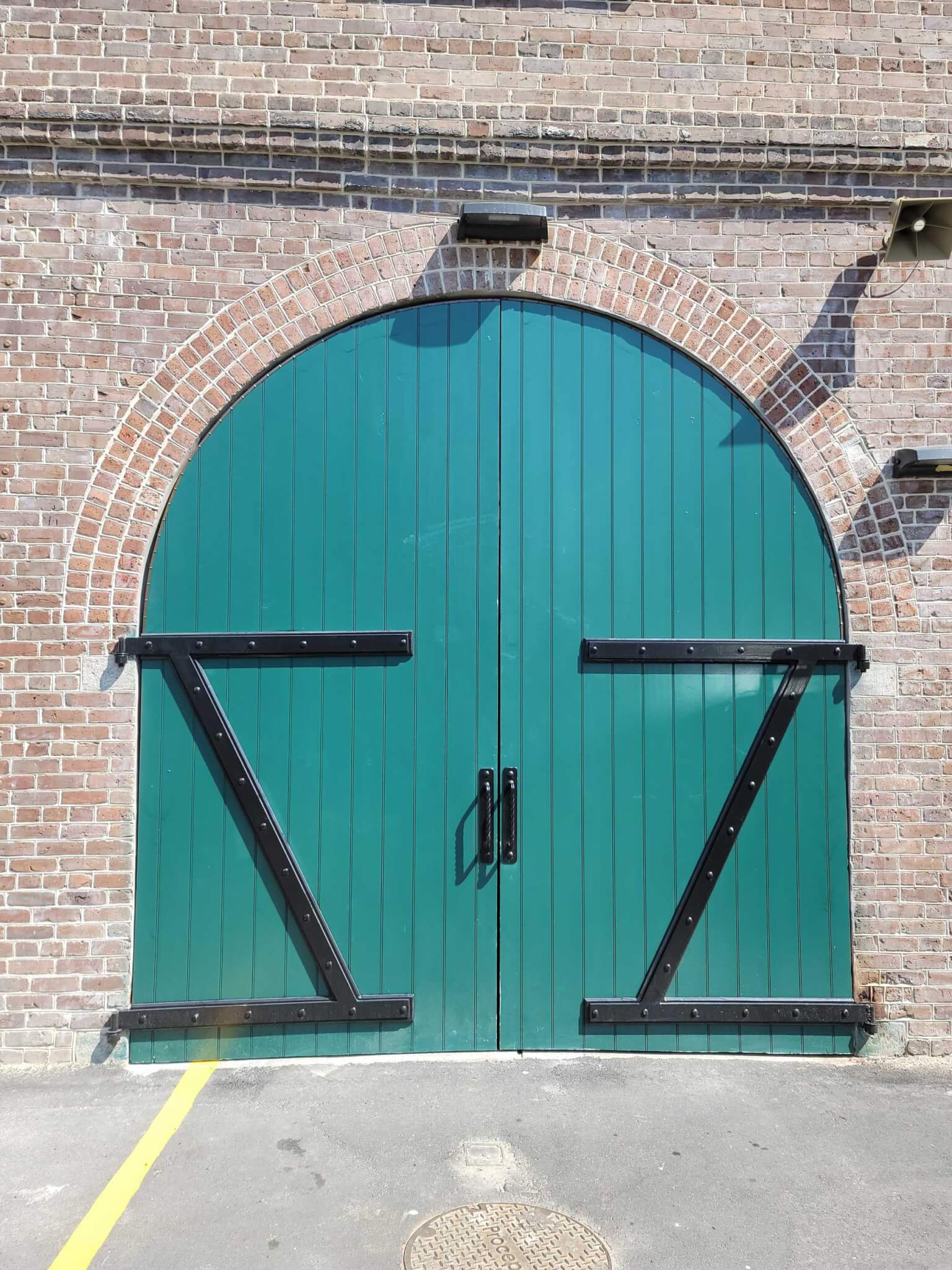Custom firehouse gate in Charleston by MW Millworks