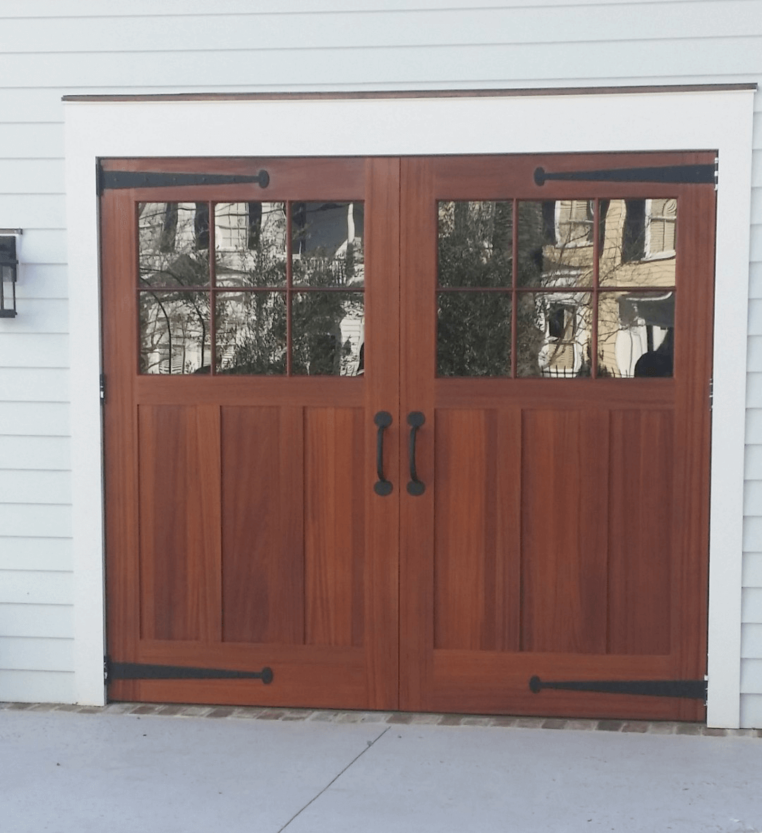 Custom wooden gate designed for durability and style in Charleston